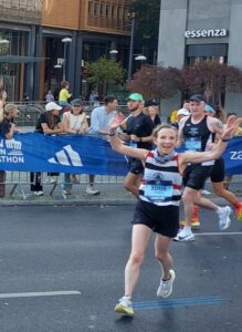 Sandra Webb at berlin marathon